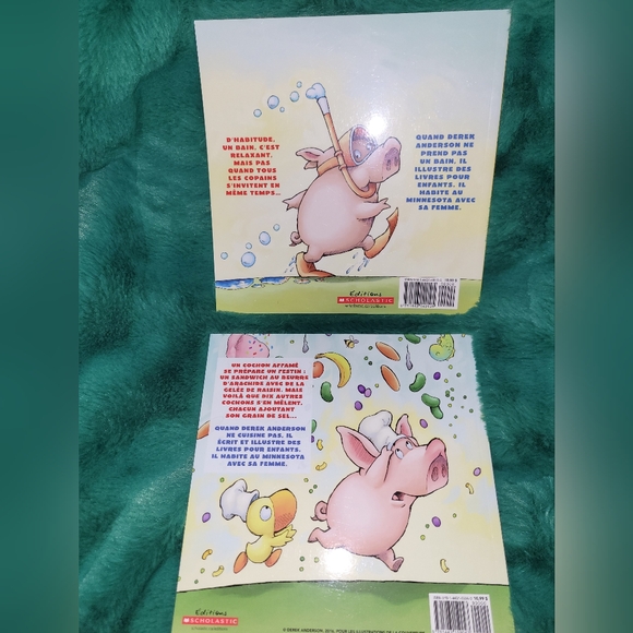 🐷 French Kids Books Lot Dix Cochons, Dix Cochons Affamés Piggy Theme Storybooks - Picture 2 of 4